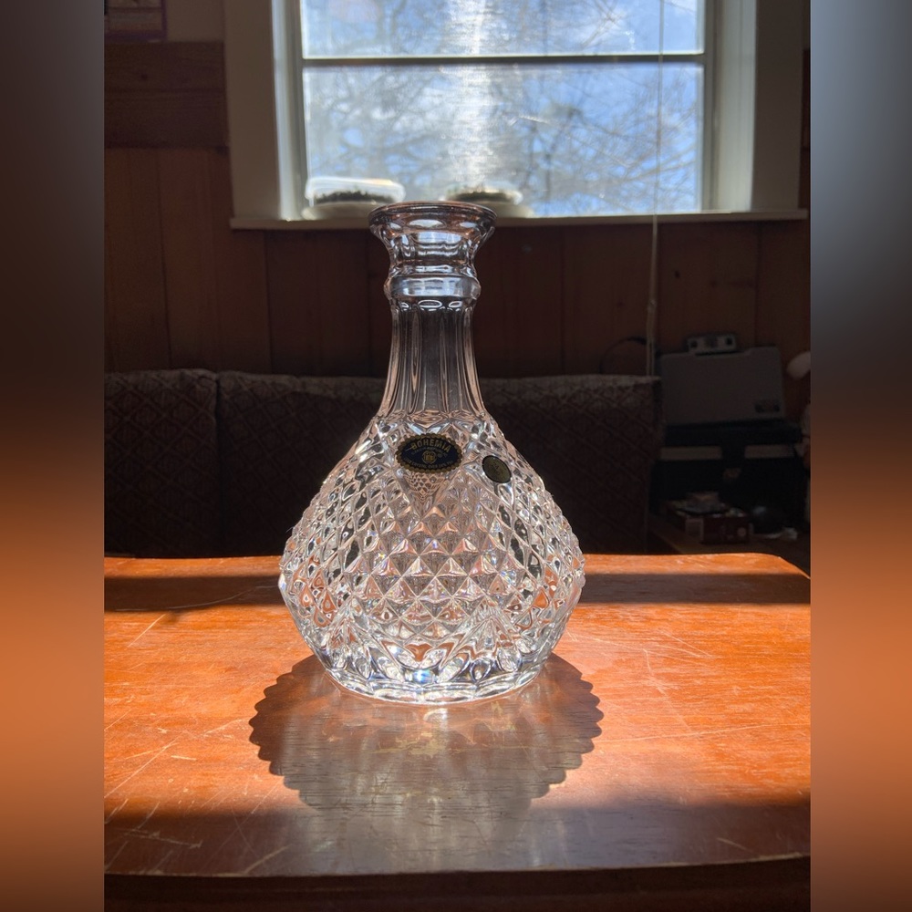 Bohemian LEAD CRYSTAL Vase/Decanter